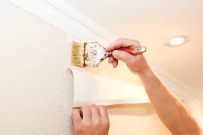 Pose de papier peint à Chambray — revêtements muraux et toiles de verre